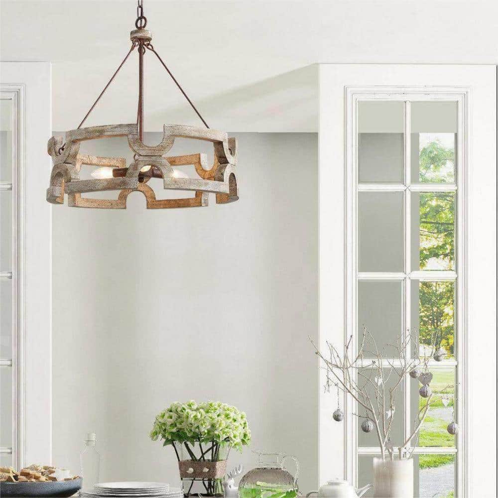 Emkai Wood Chandelier