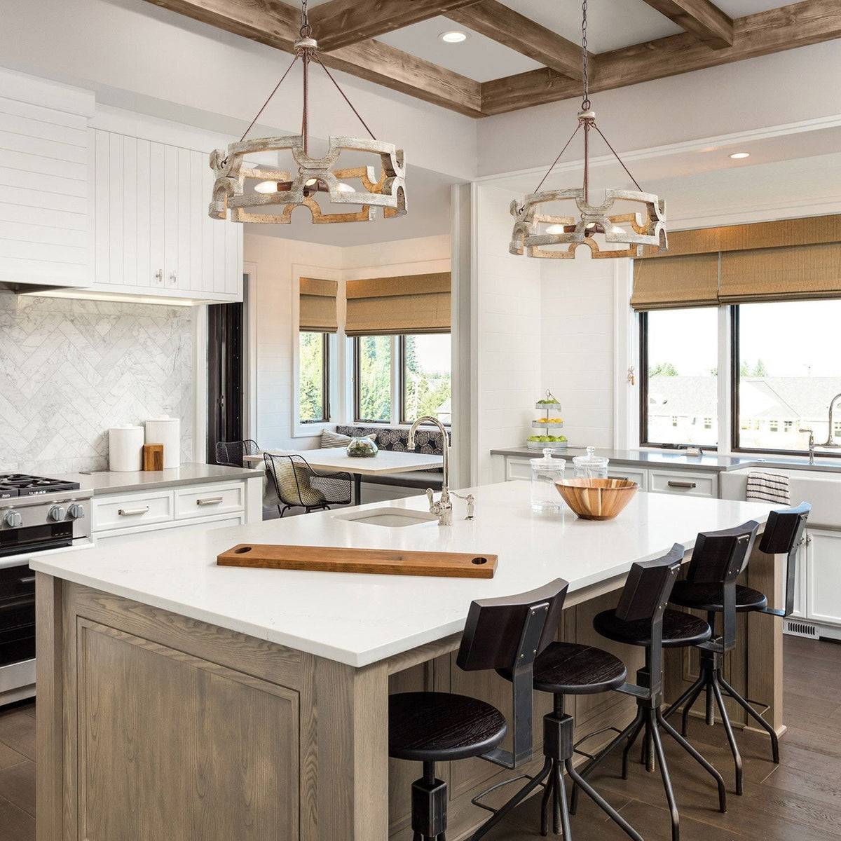 Emkai Wood Chandelier