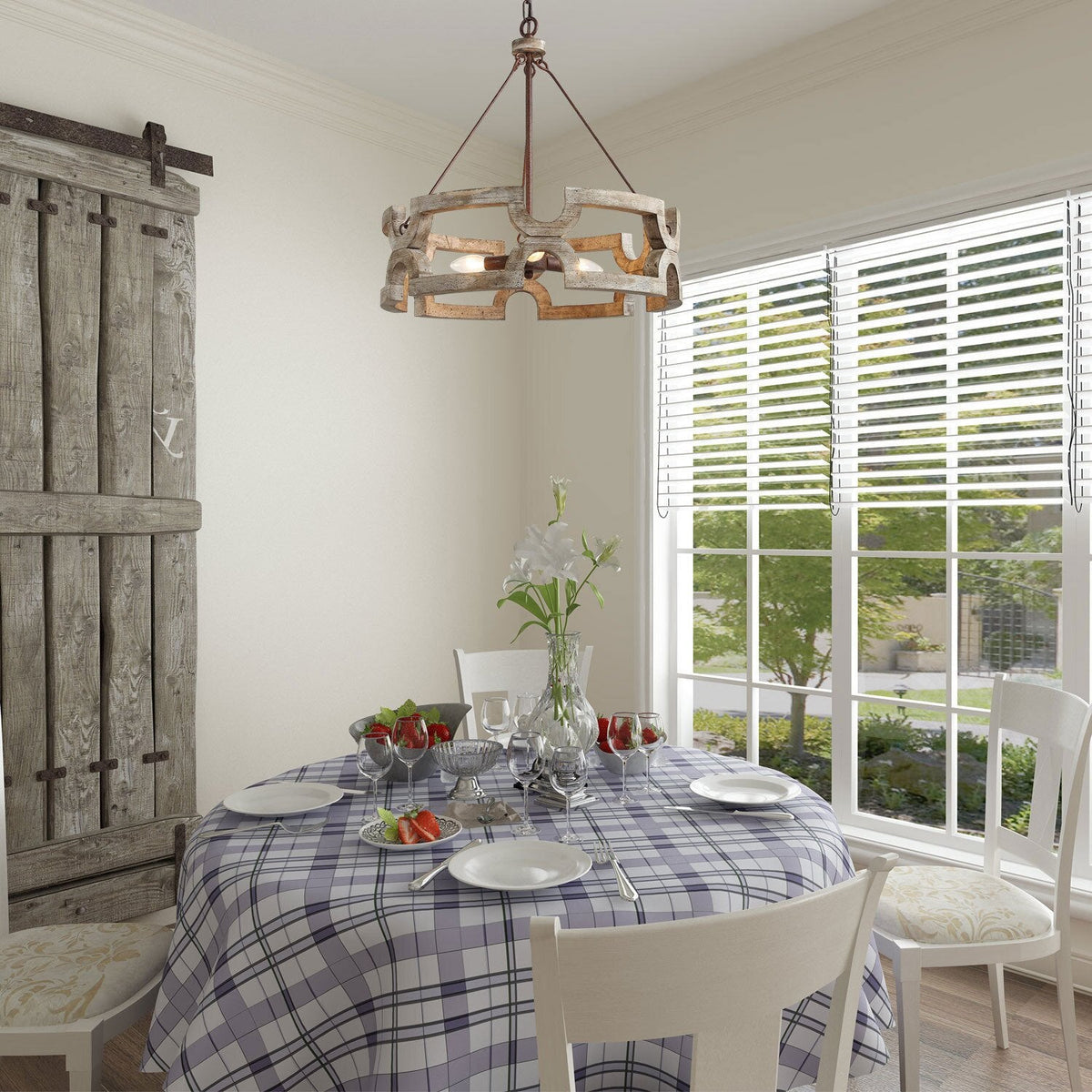 Emkai Wood Chandelier