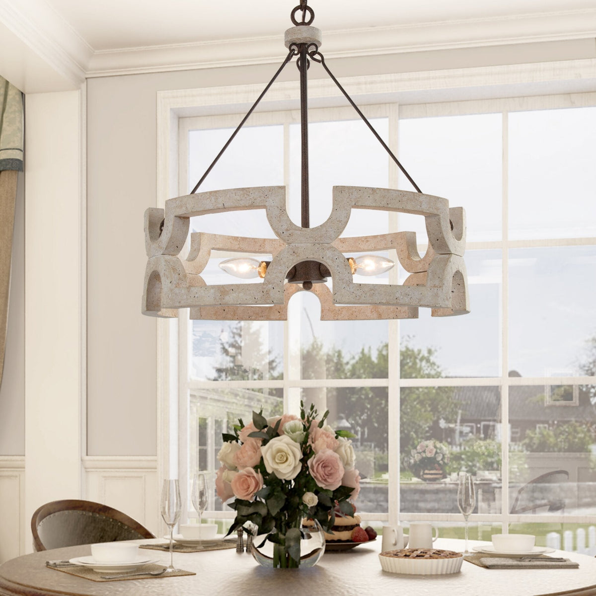 Emkai Wood Chandelier