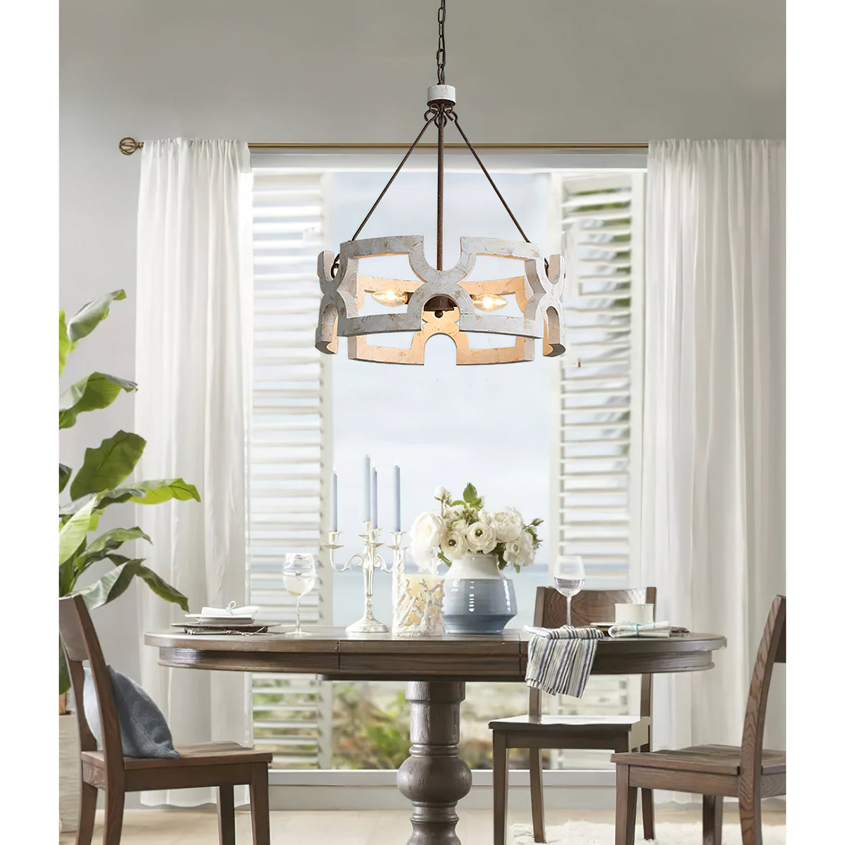 Emkai Wood Chandelier