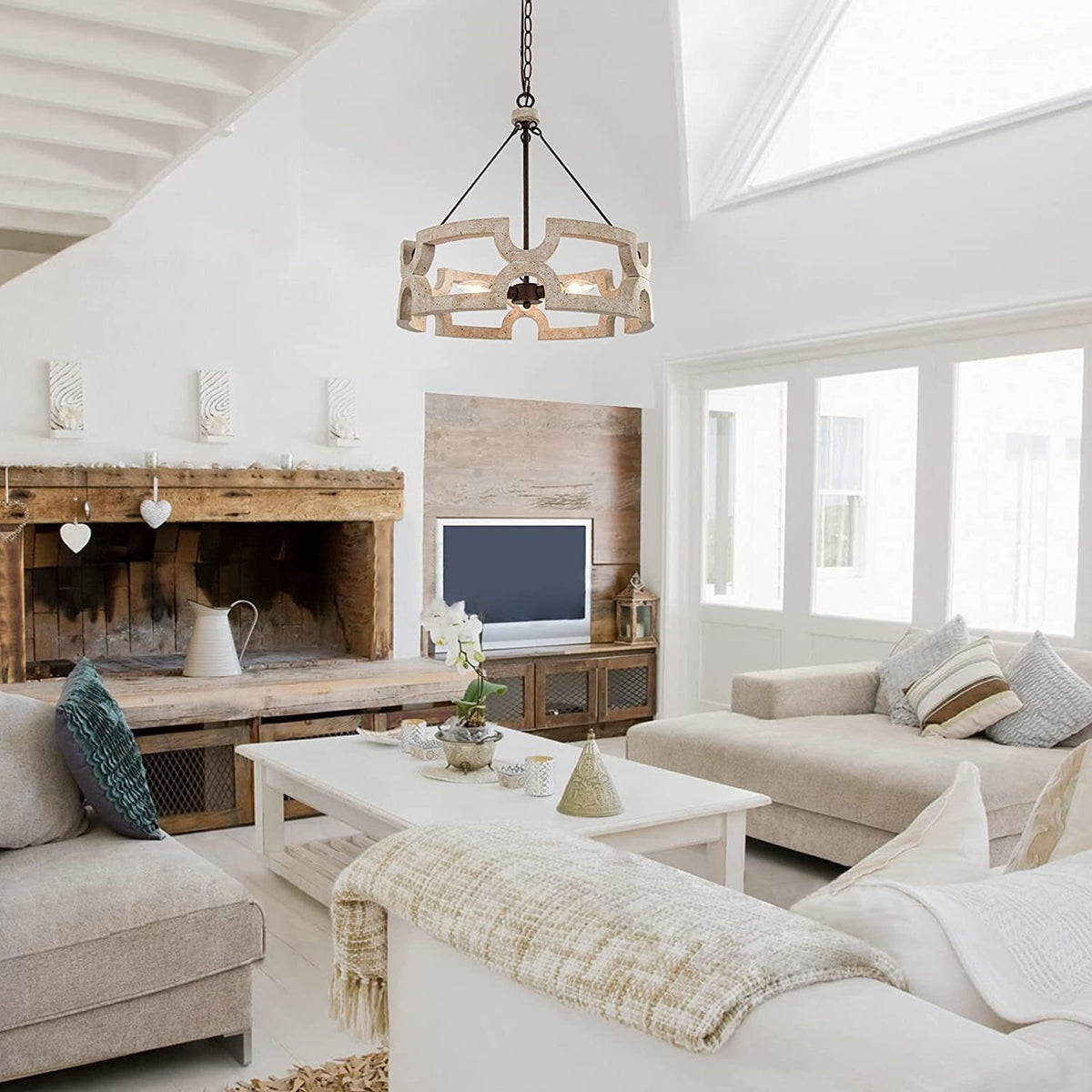 Emkai Wood Chandelier