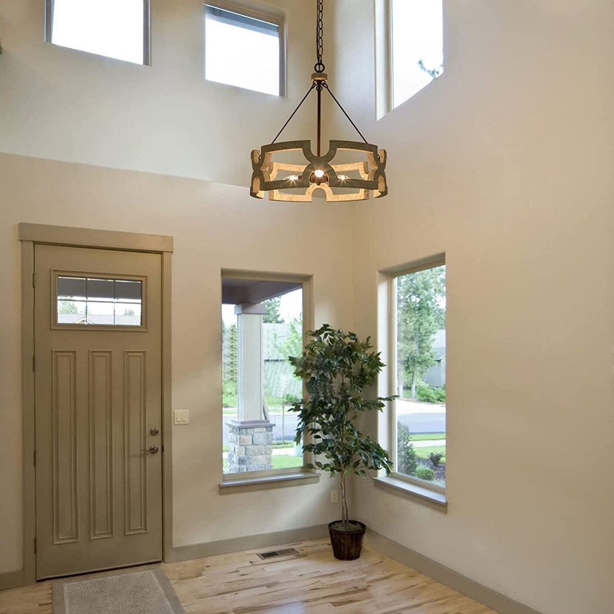 Emkai Wood Chandelier