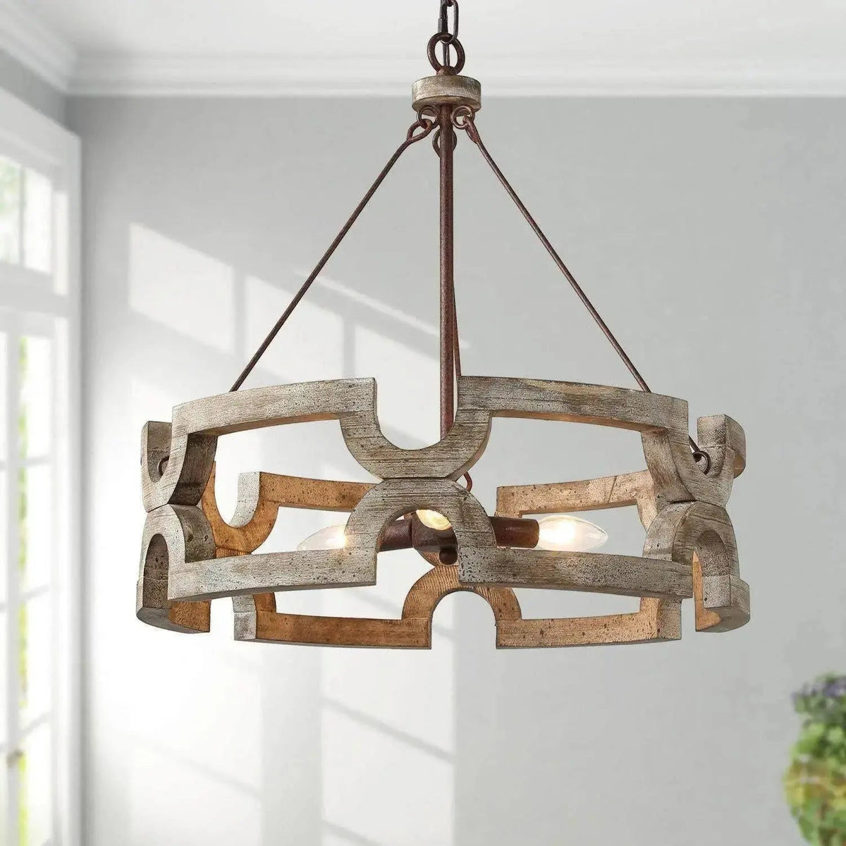 Emkai Wood Chandelier