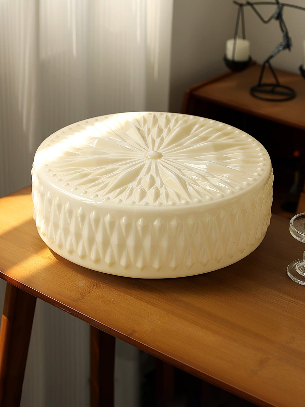 Lioriira Ceiling Lamp Glass Shade and Acrylic Modern Mooncake