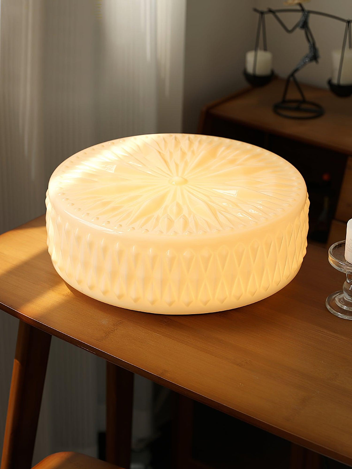 Lioriira Ceiling Lamp Glass Shade and Acrylic Modern Mooncake