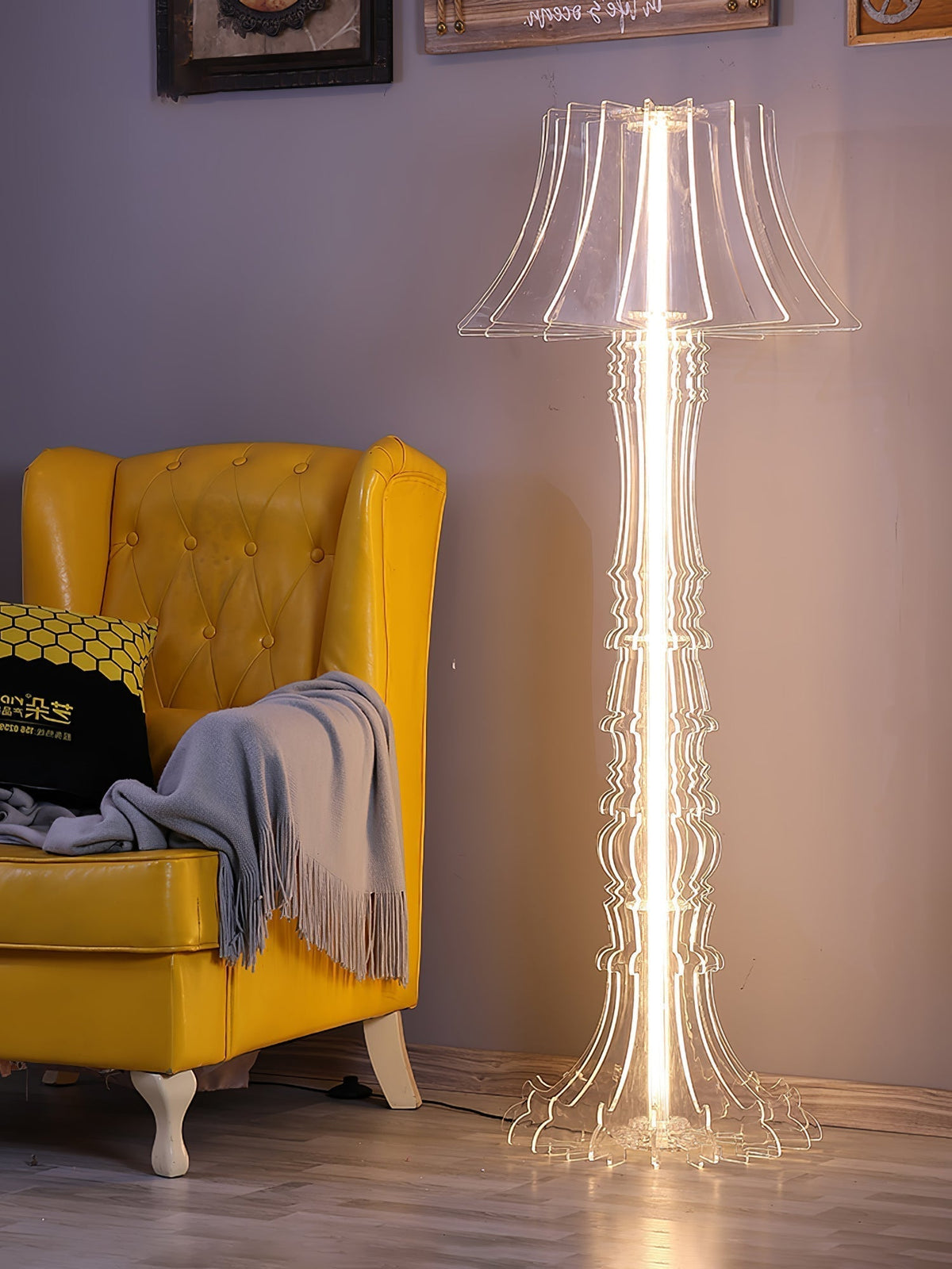 Elmariel Sculptural Acrylic Table Lamp