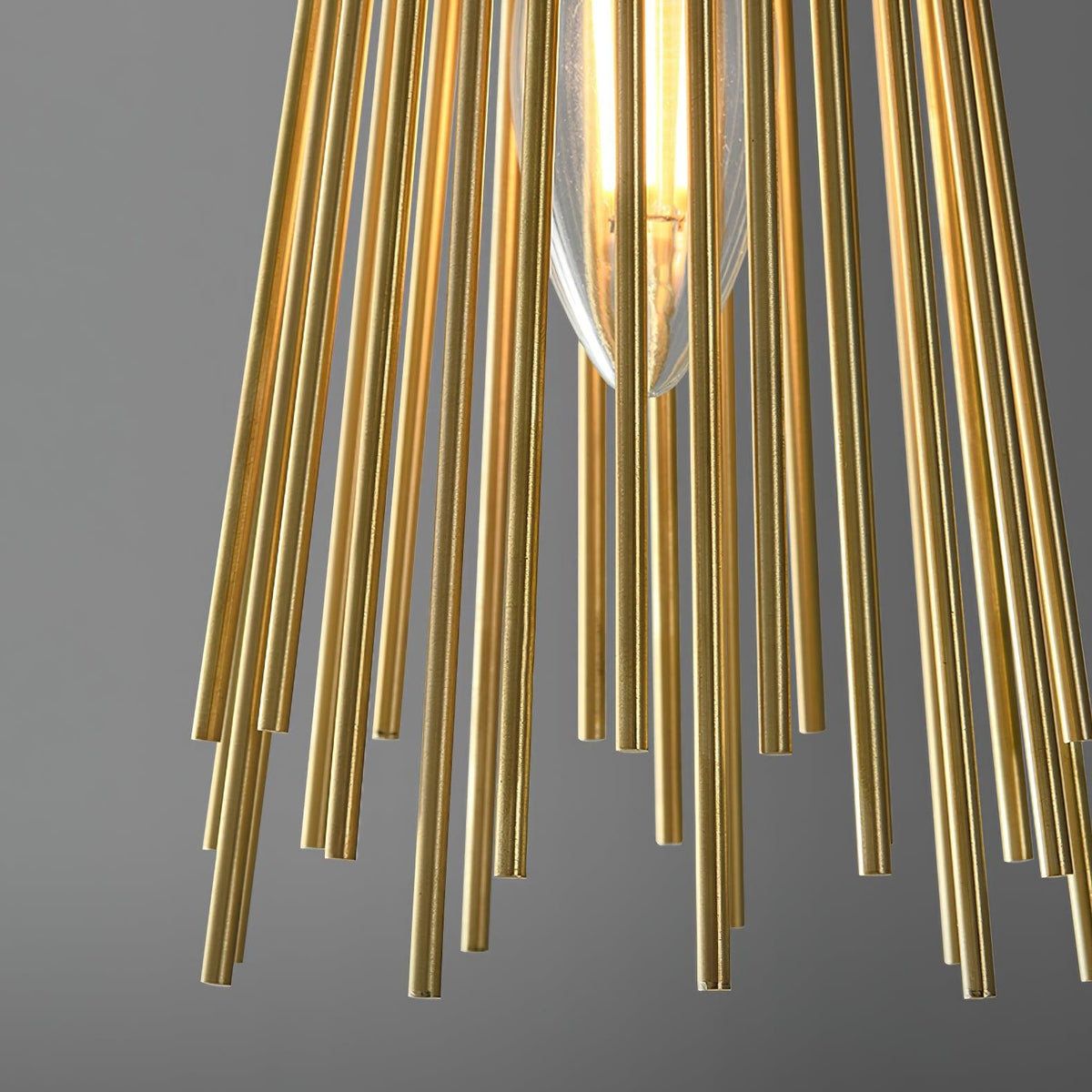 Thresher Postmodern Luxury Candle Brass Wall Light