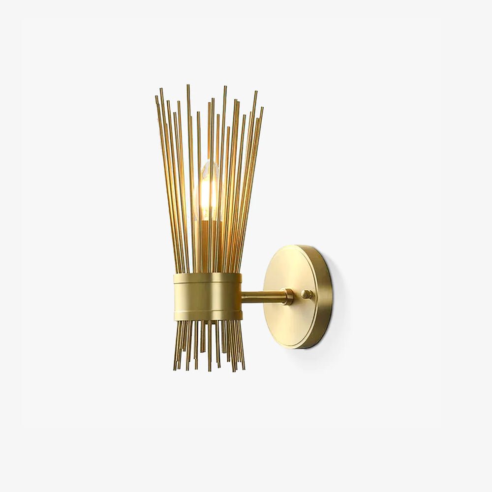 Thresher Postmodern Luxury Candle Brass Wall Light