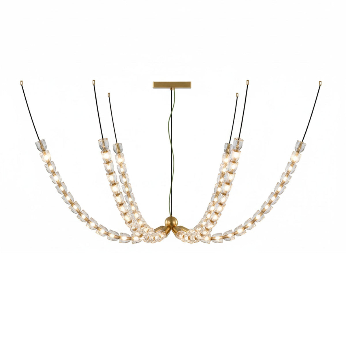 Nexus Gold Crystal Chandelier