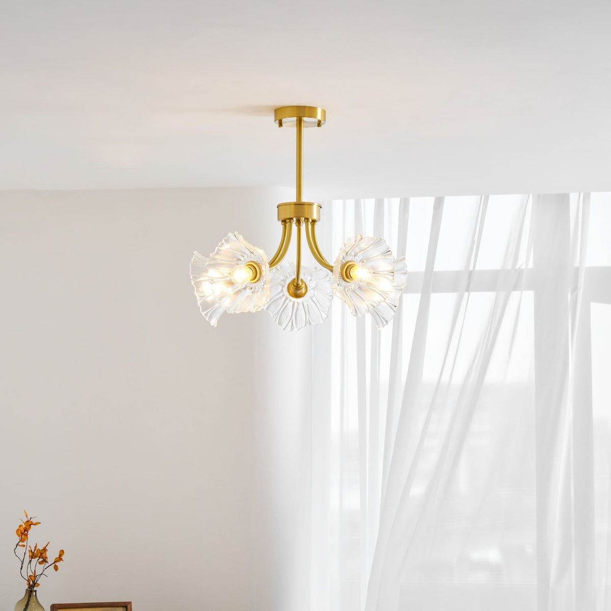 Filin Flower Glass Chandelier
