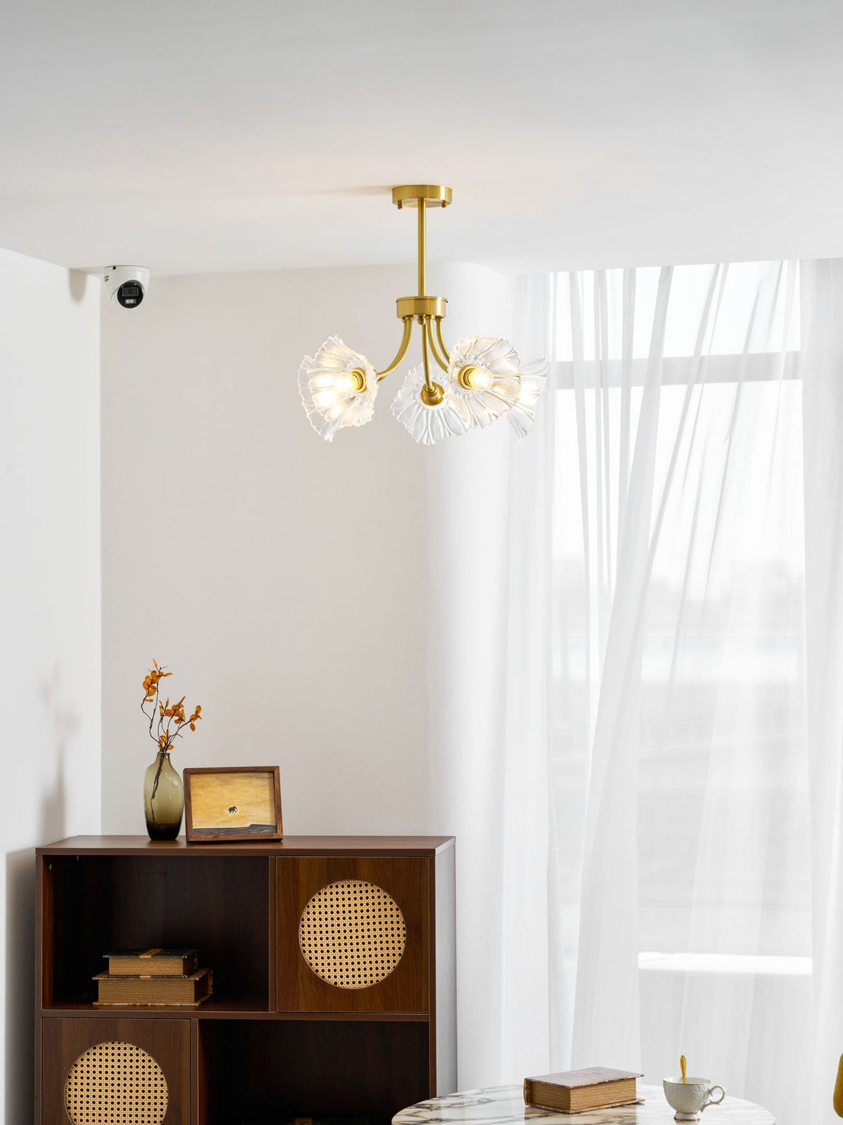 Filin Flower Glass Chandelier