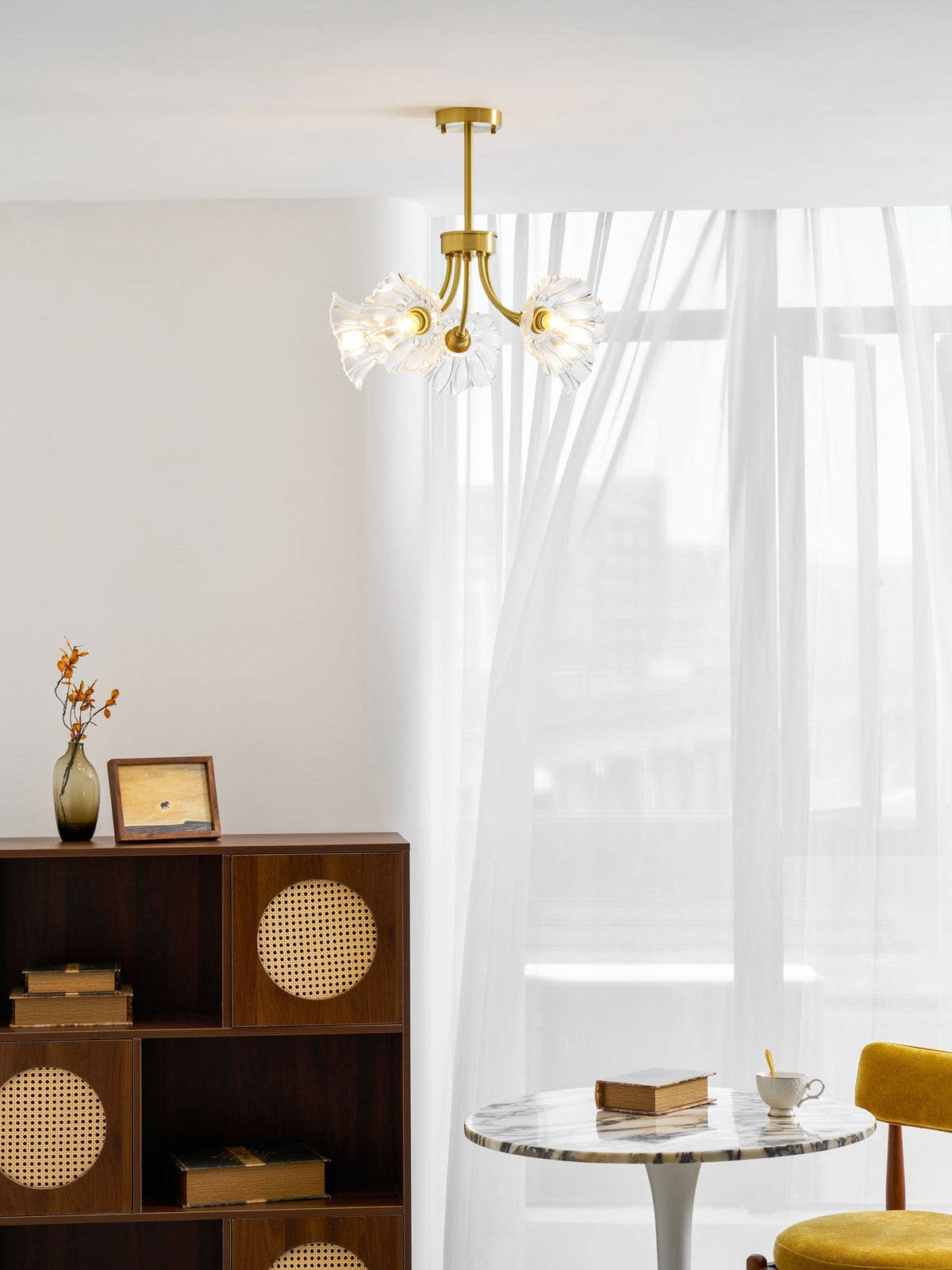 Filin Flower Glass Chandelier