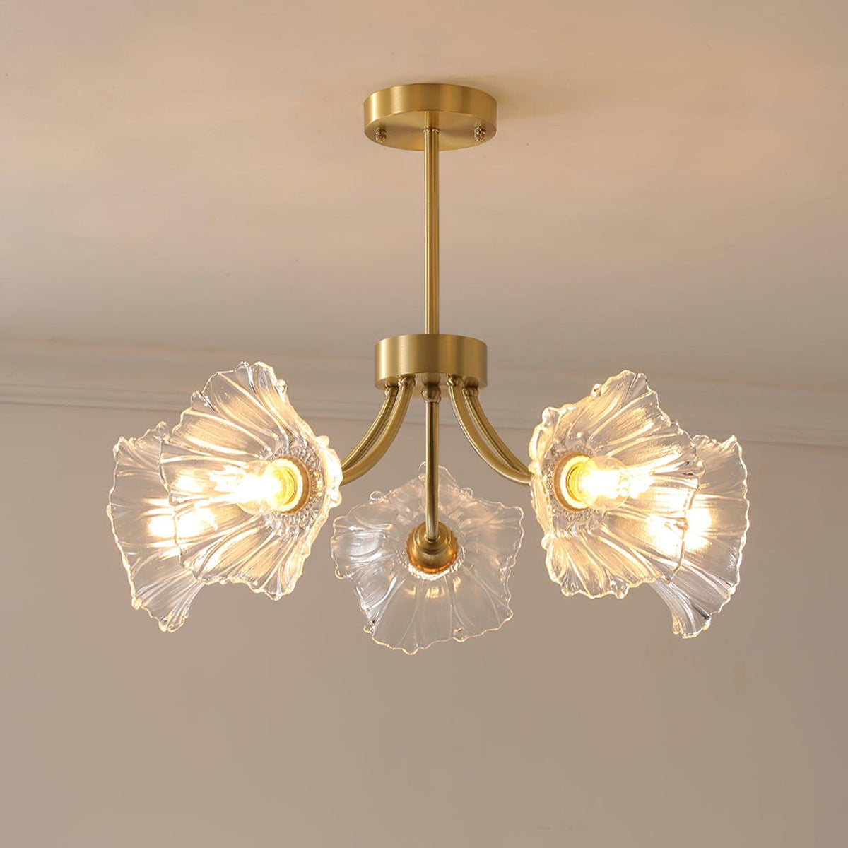 Filin Flower Glass Chandelier