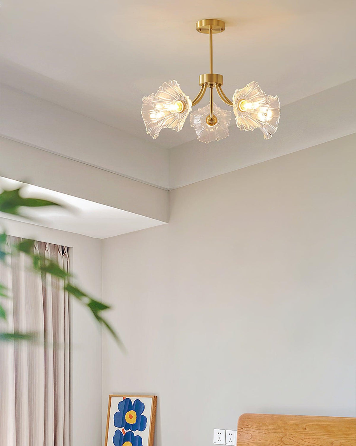Filin Flower Glass Chandelier