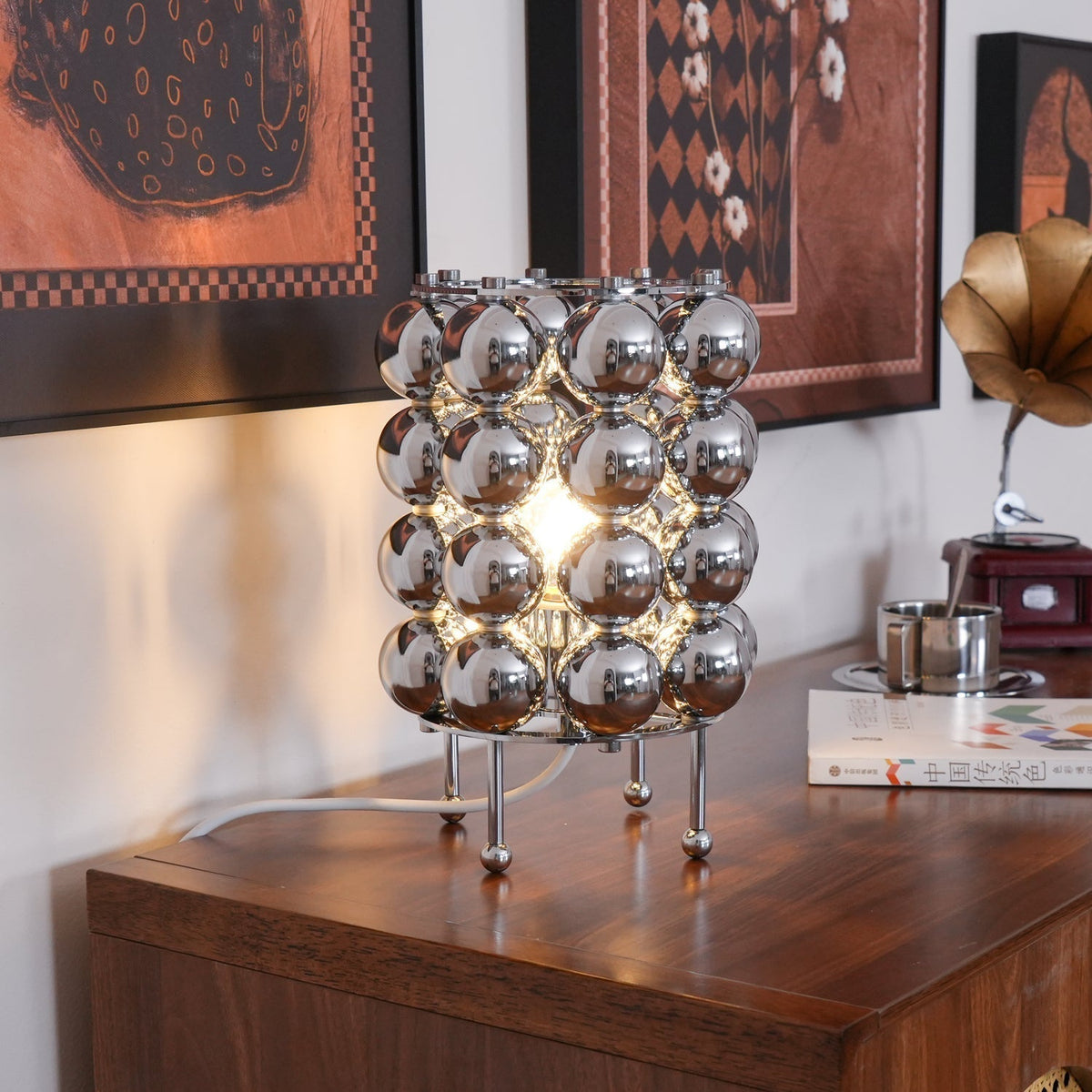 Lirra Steel Futuristic Table Lamp