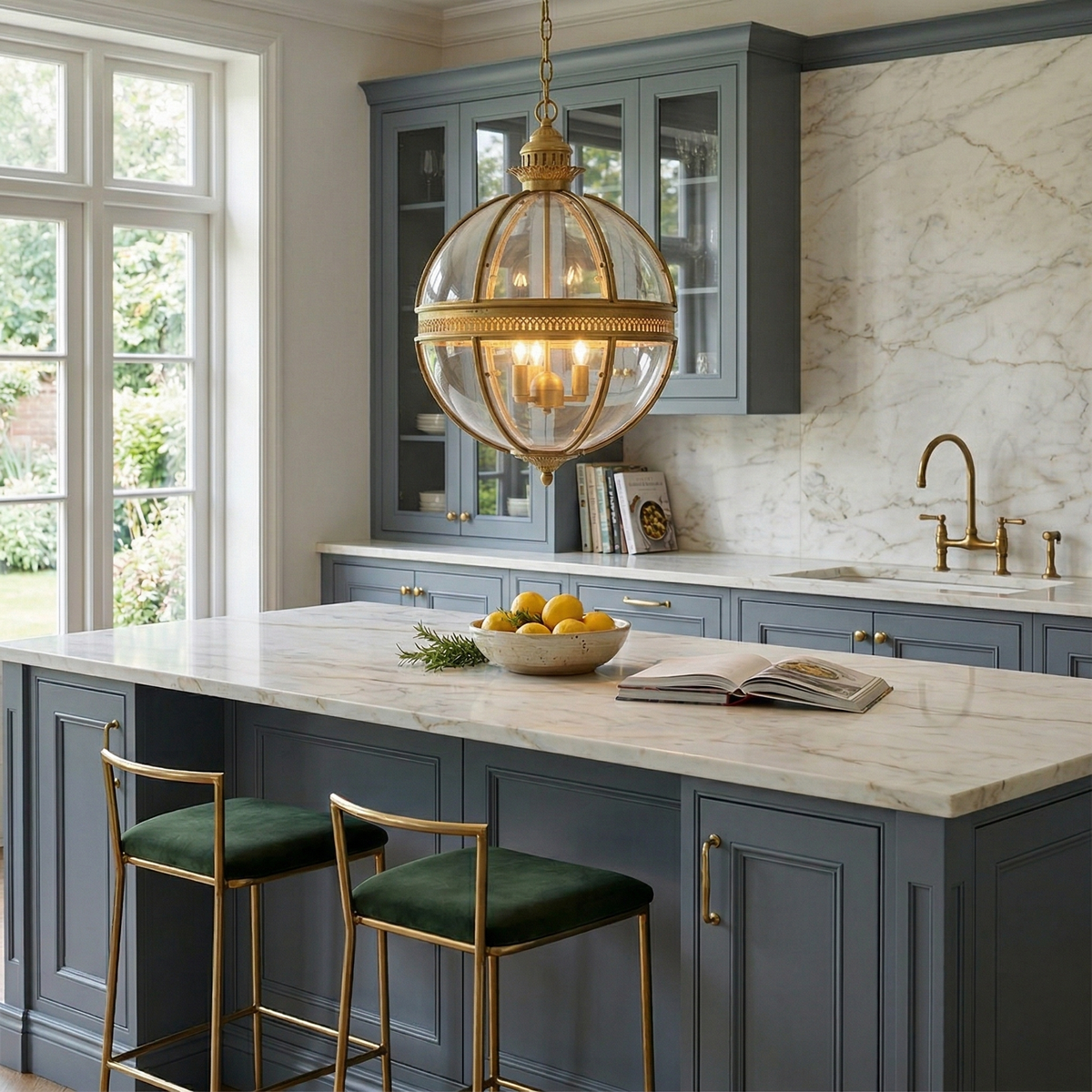 Voby Glass Linear Pendant Light
