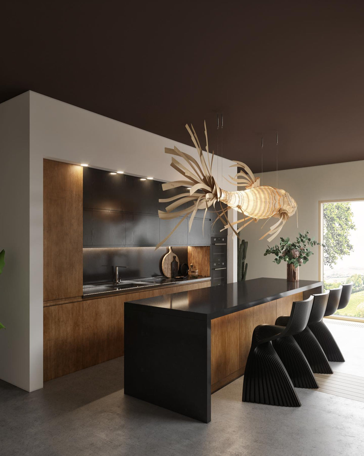Sylaraine Wood Chandelier