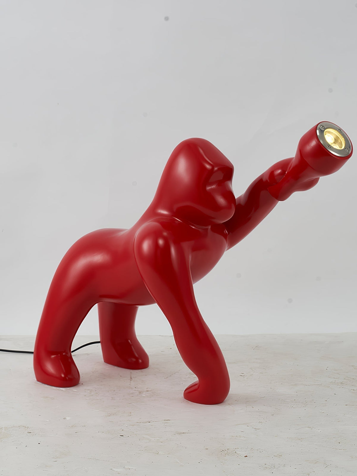 Zasolil Artistic Resin Gorilla Floor Lamp