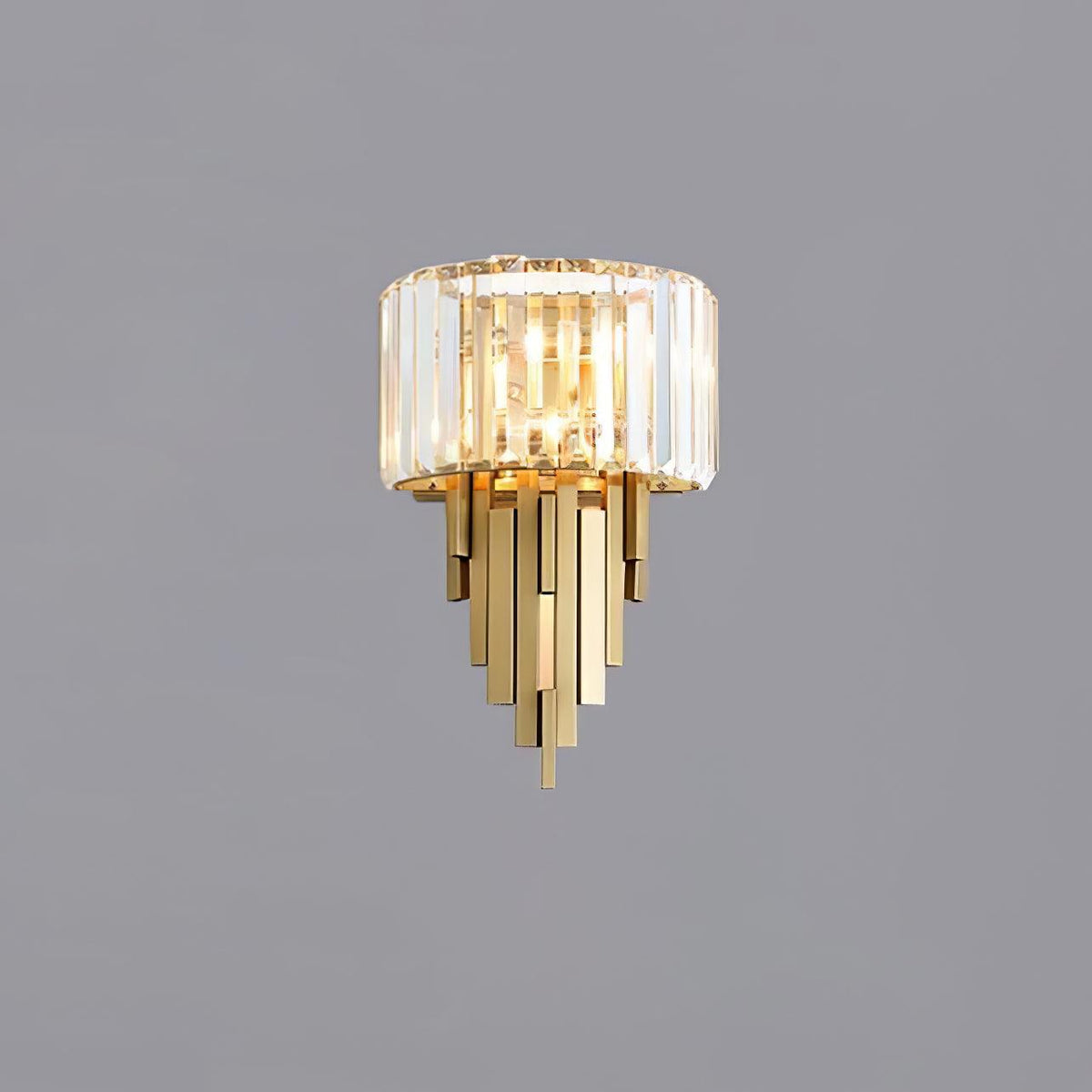 Voveliel Postmodern Luxury Crystal Glass Wall Lamp