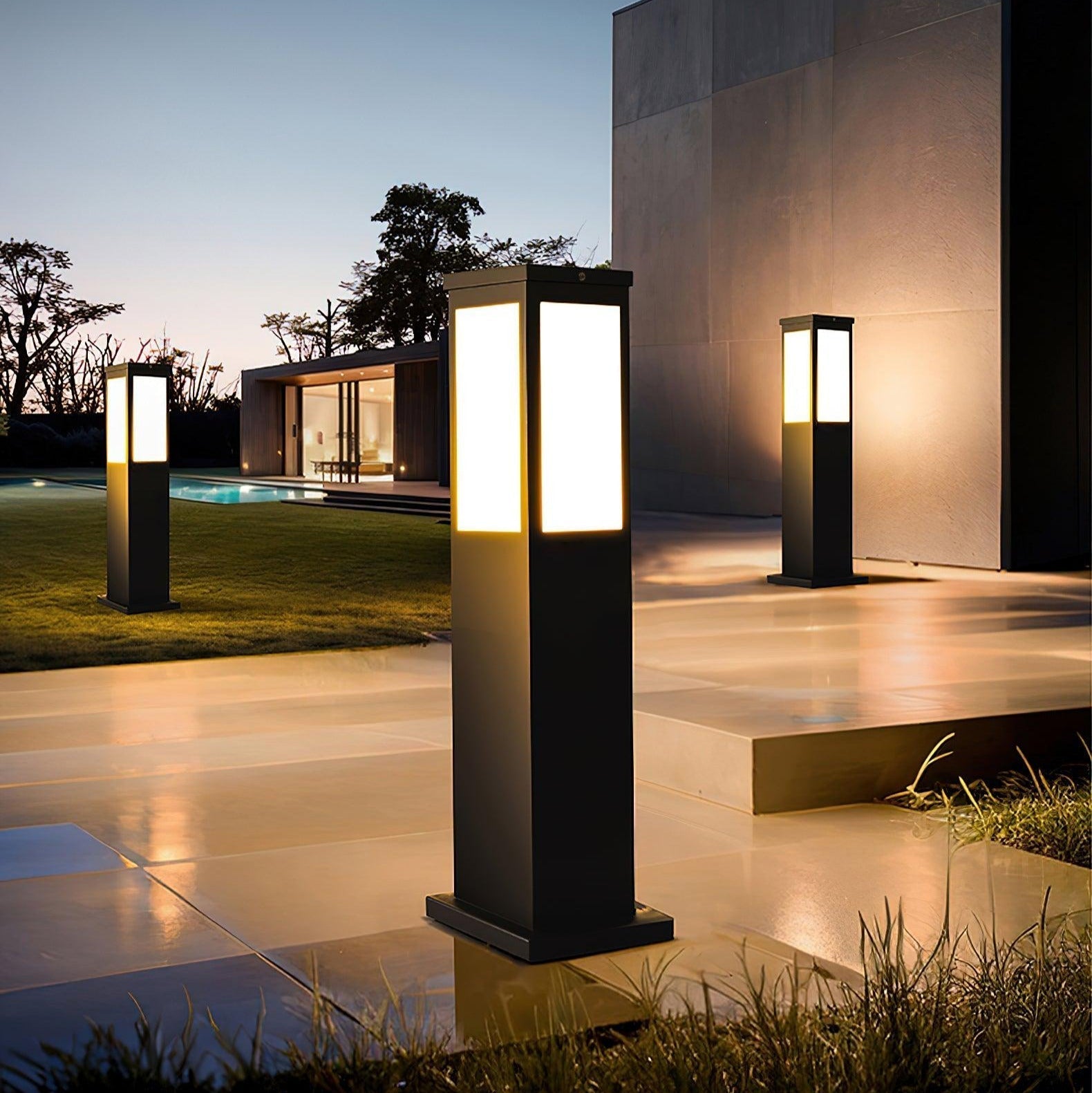 Aspren Bollard Solar Outdoor Light