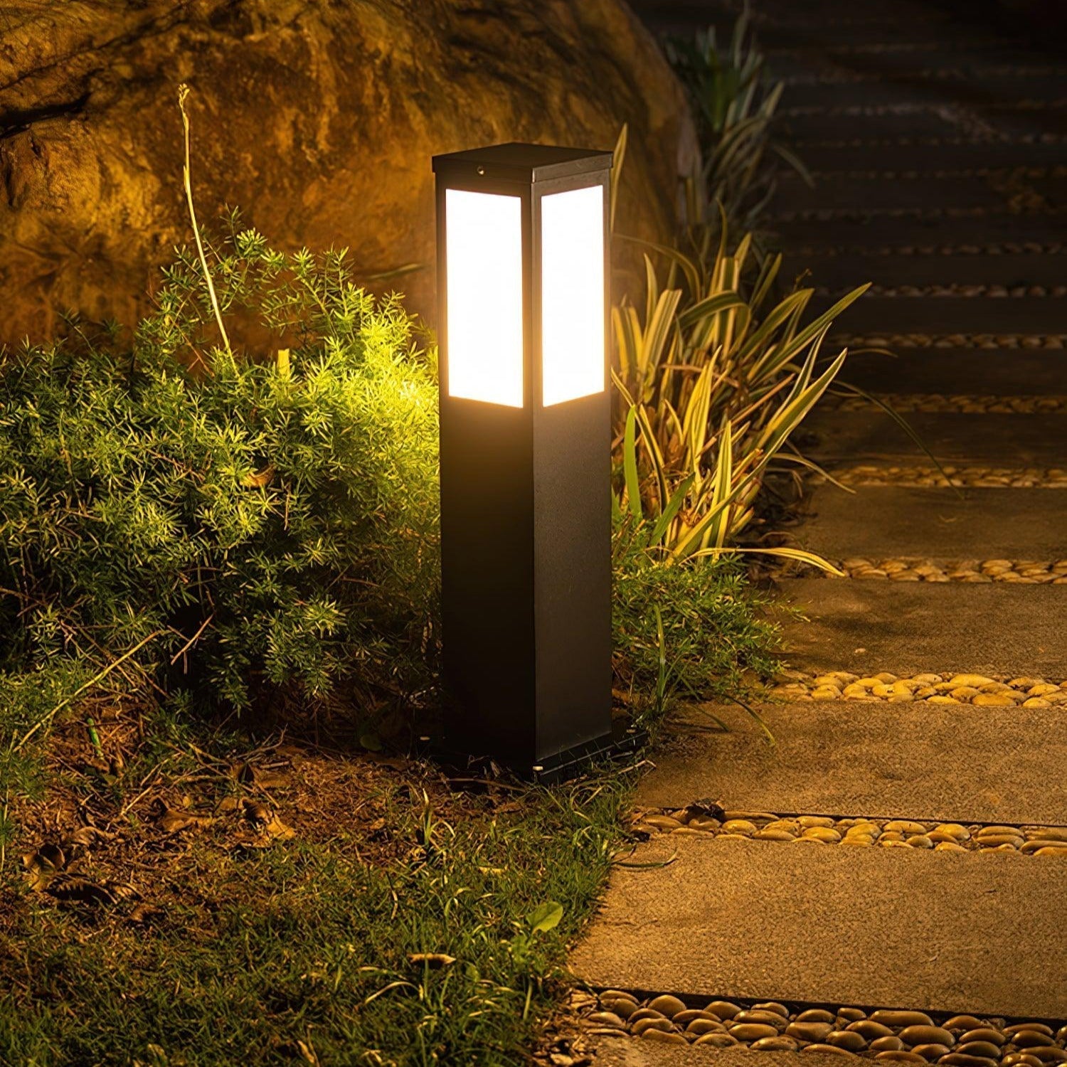 Aspren Bollard Solar Outdoor Light