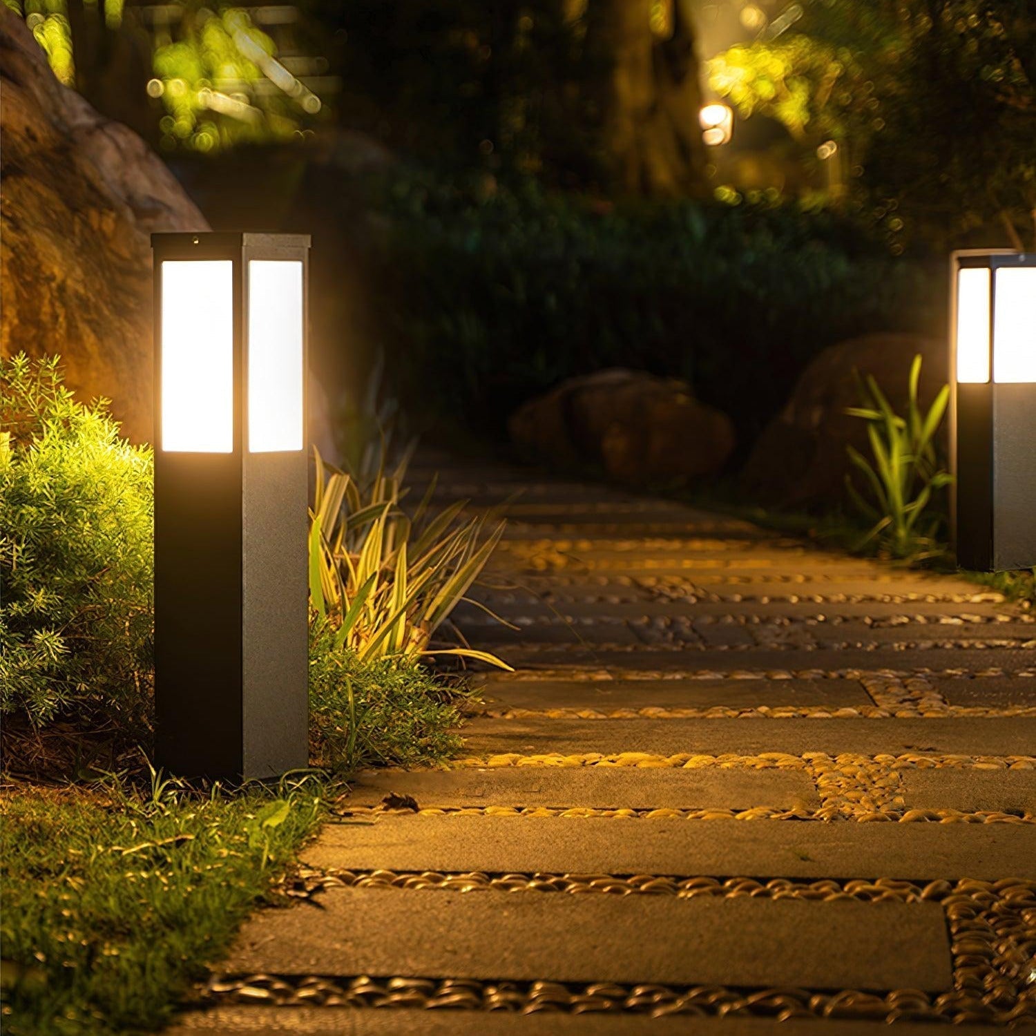 Aspren Bollard Solar Outdoor Light