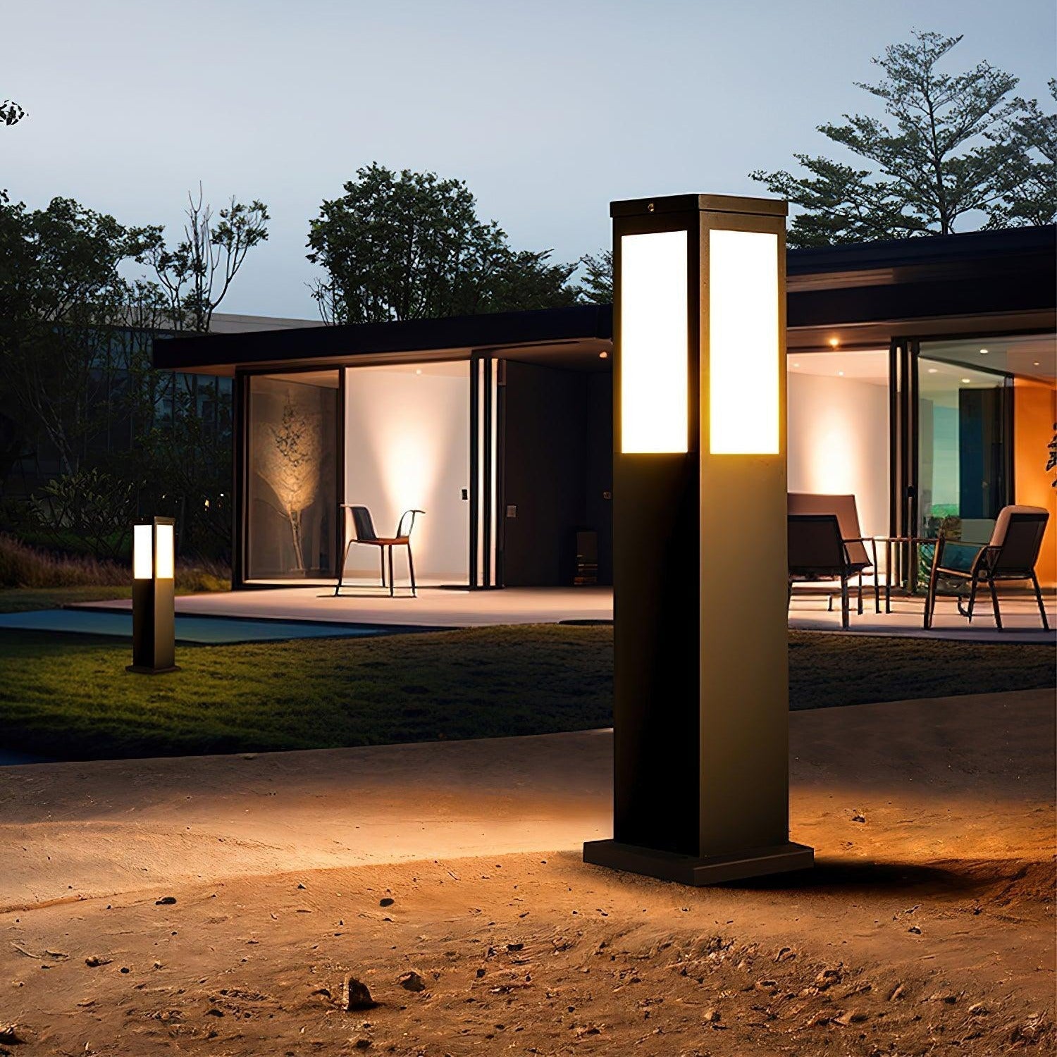 Aspren Bollard Solar Outdoor Light