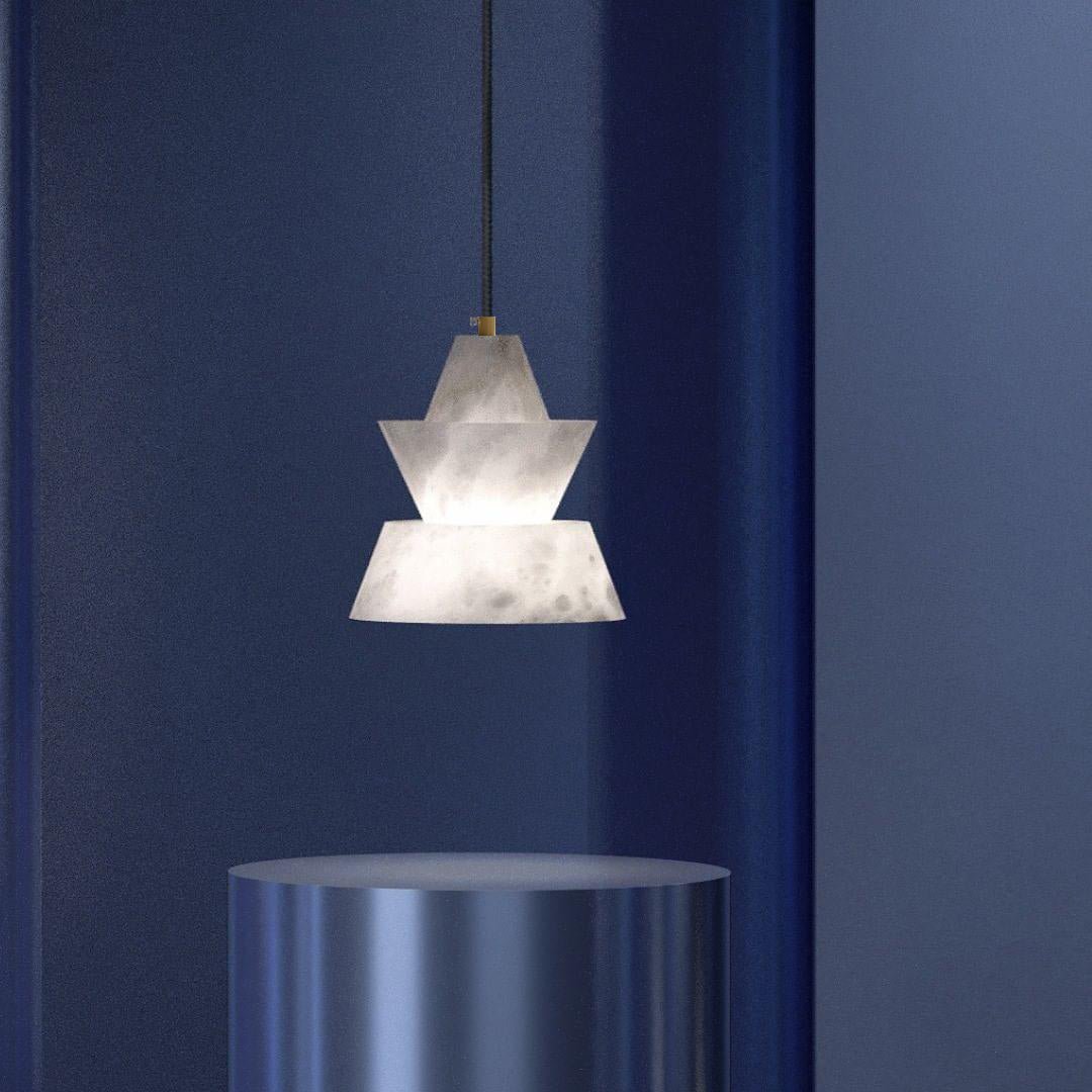 Evo Alabaster Pendant Light