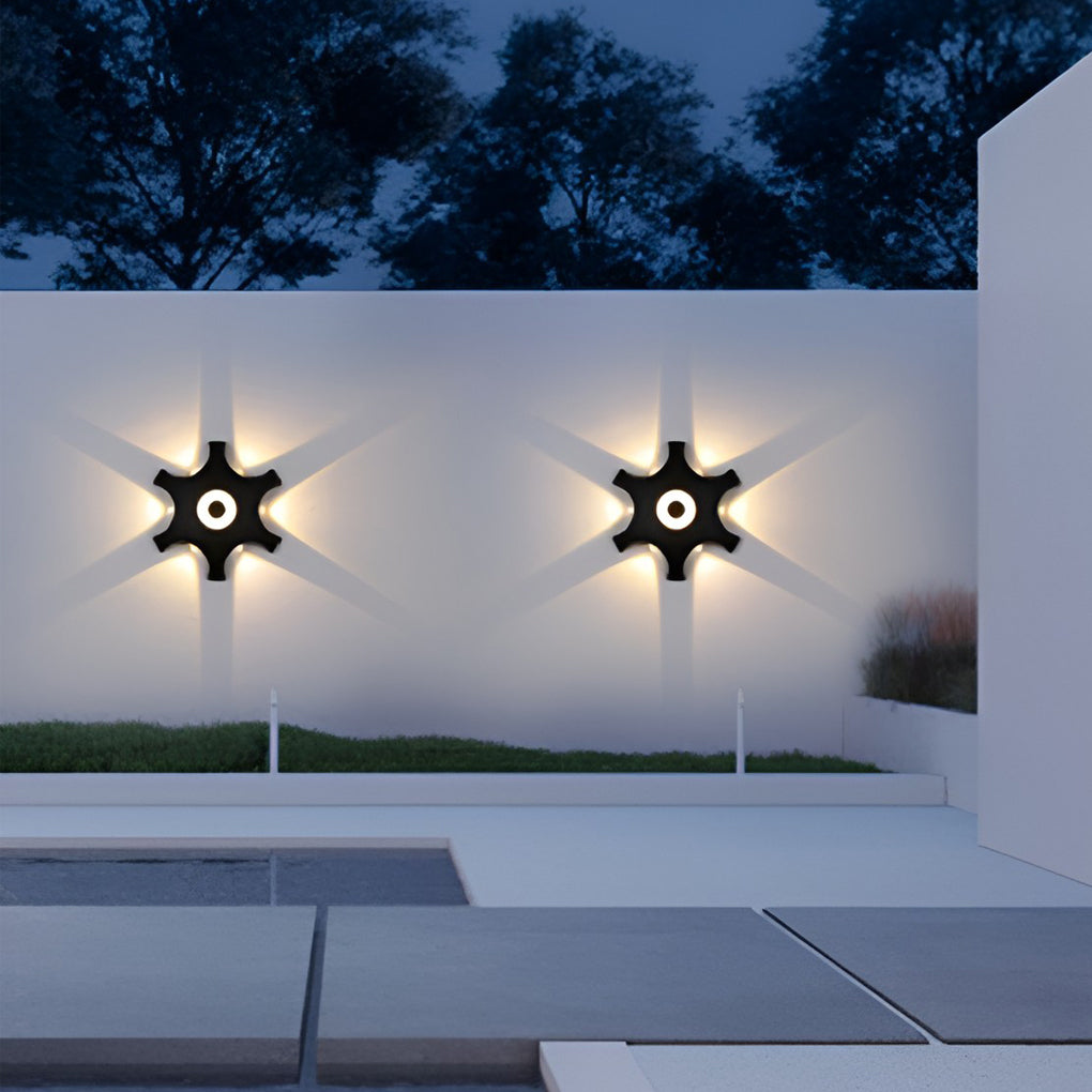Flower Shaped LED Waterproof Nordic Wall Washer Lights Wall Sconces Lighting - Lamp Outdoor