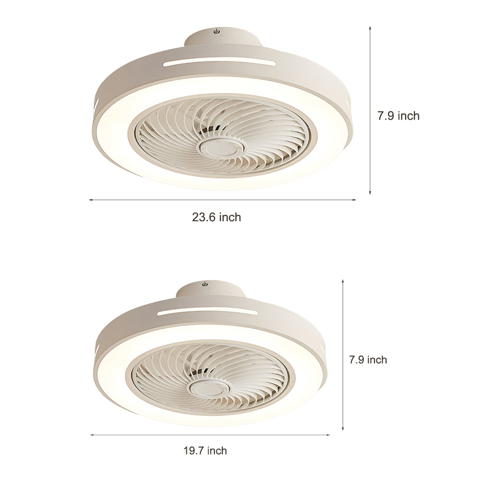Inverter Bladed Ceiling Fans Light Intelligent Ceiling Fan Lamp with Remote Control Wind-guiding - Lamp Outdoor