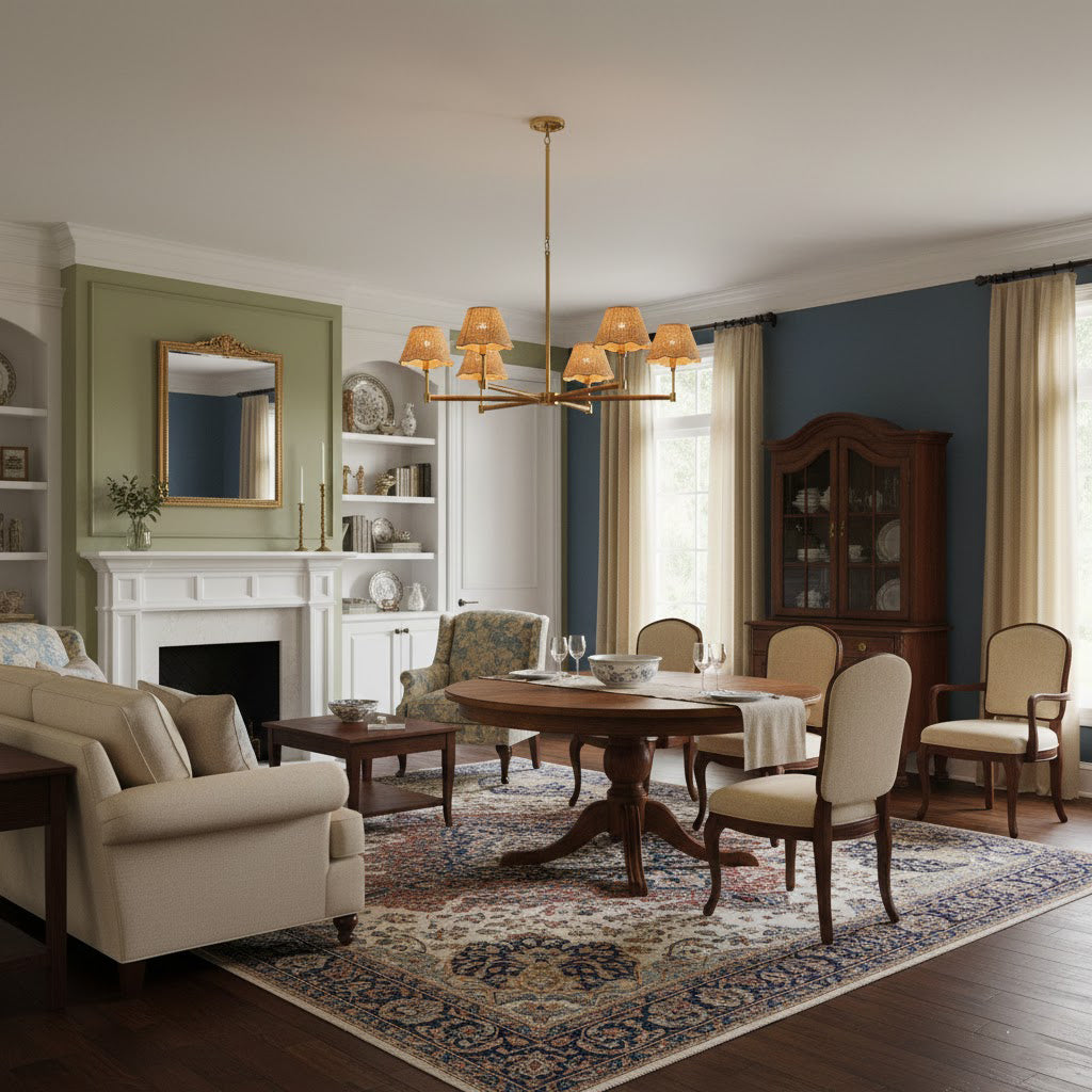Piko Rattan Chandelier