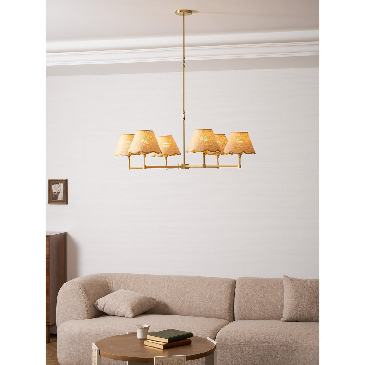 Piko Rattan Chandelier