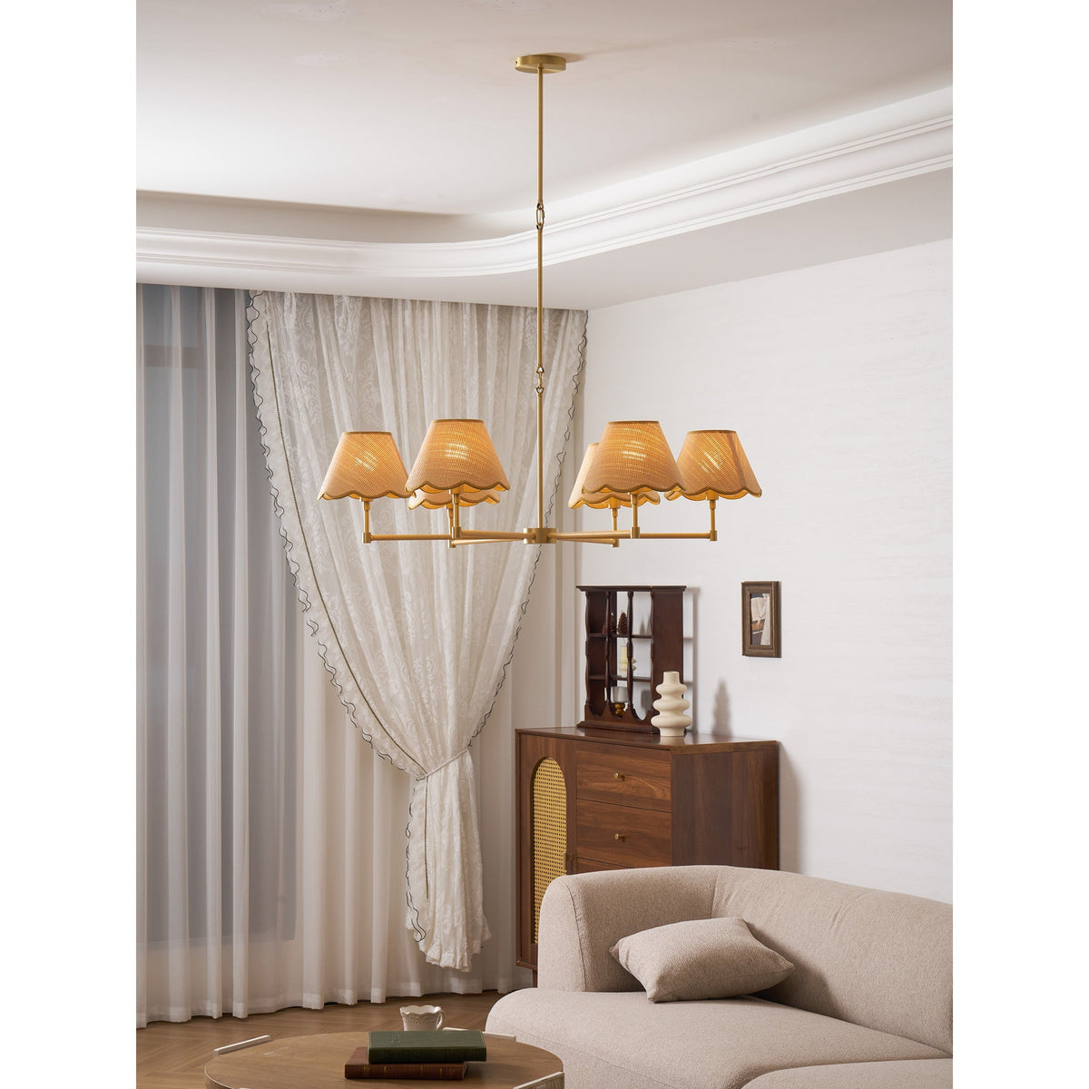 Piko Rattan Chandelier