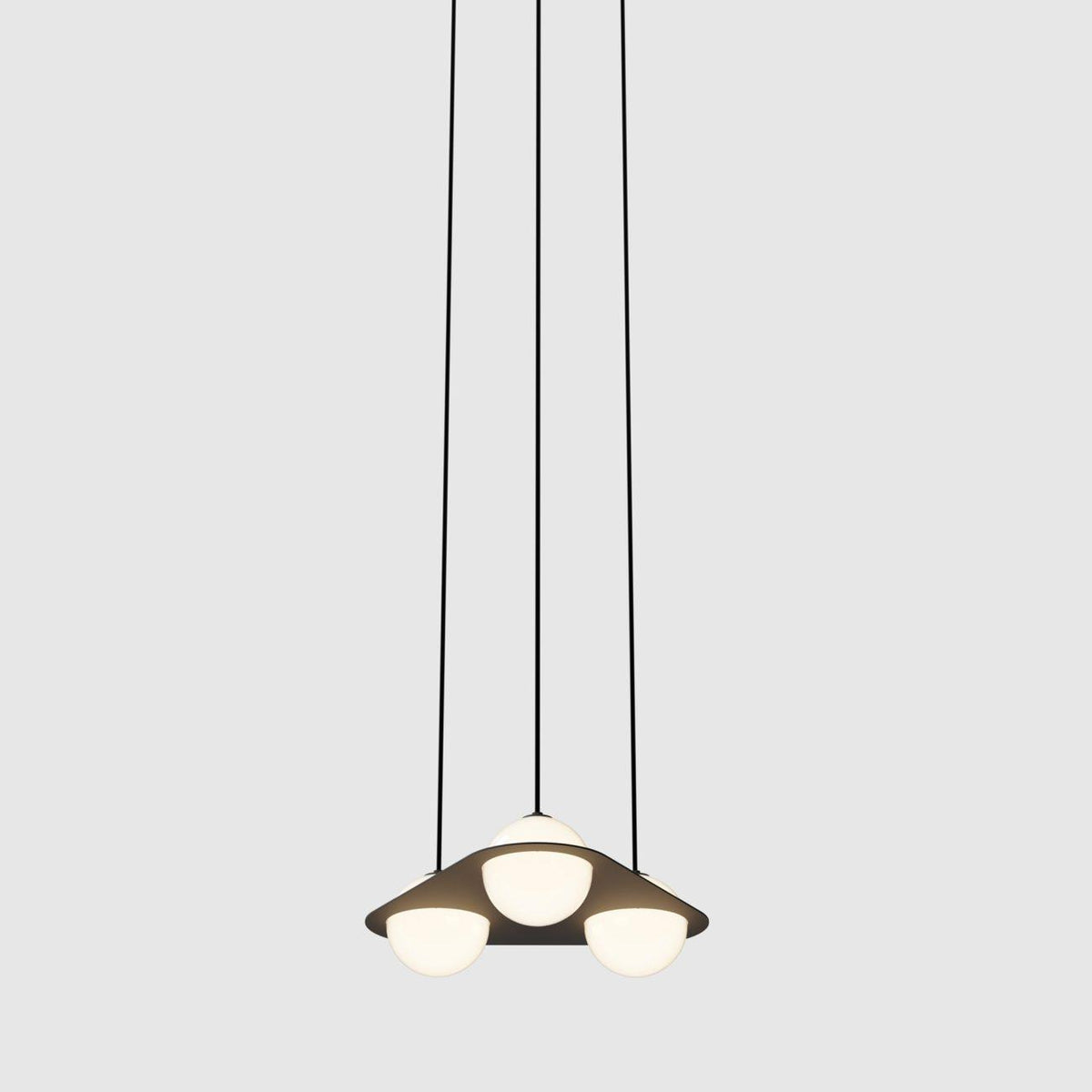 Theo Black Glass Pendant Lamp