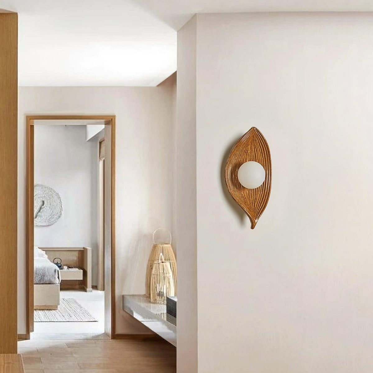Lirixa Leaf Canoe Resin Sconce Wall lamp