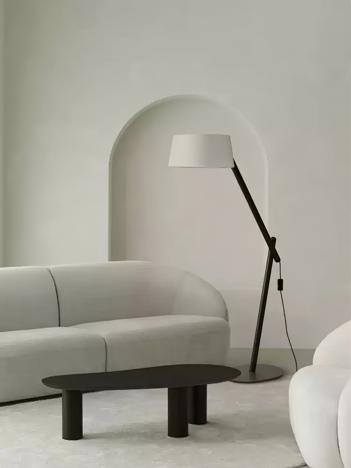 Cethar Scandinavian Fabric Floor Lamp