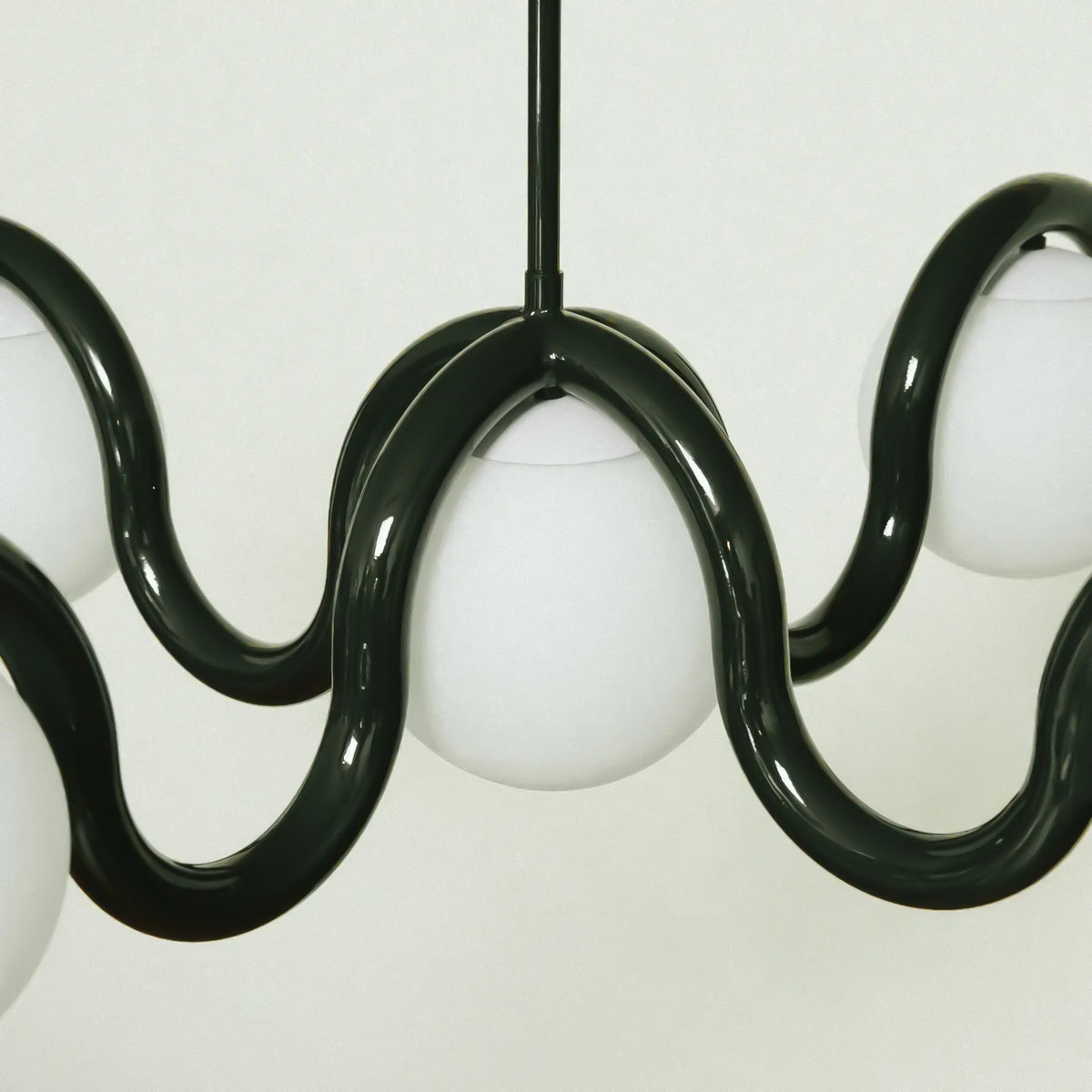 Eurvinen Creativity Elegance Art Brass Glass Chandelier