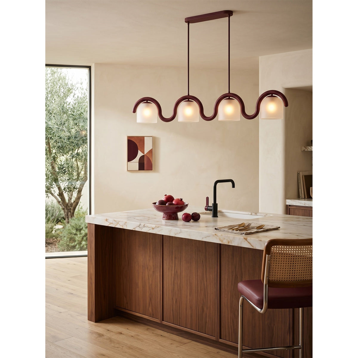 Lenox Linear Glass Chandelier