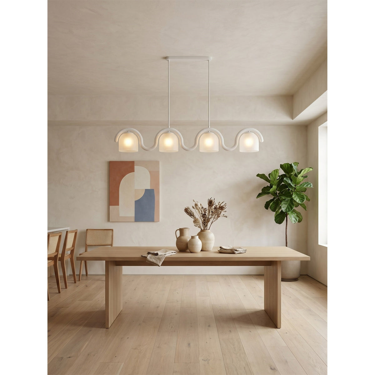 Lenox Linear Glass Chandelier