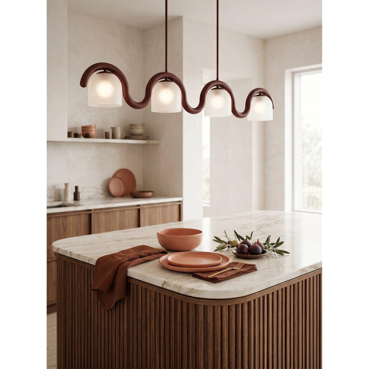 Lenox Linear Glass Chandelier