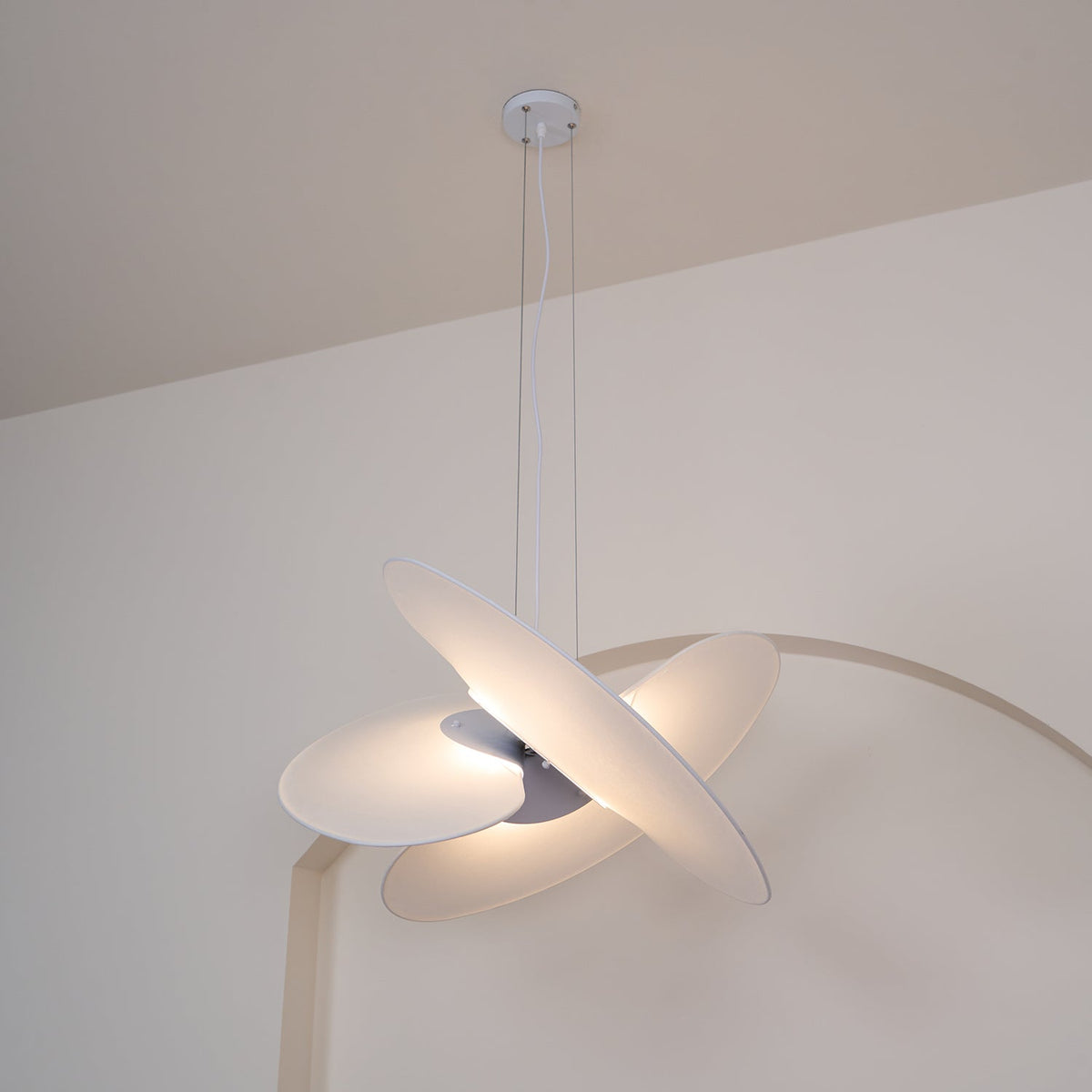 Whirl Modern Fabric Pendant Lamp