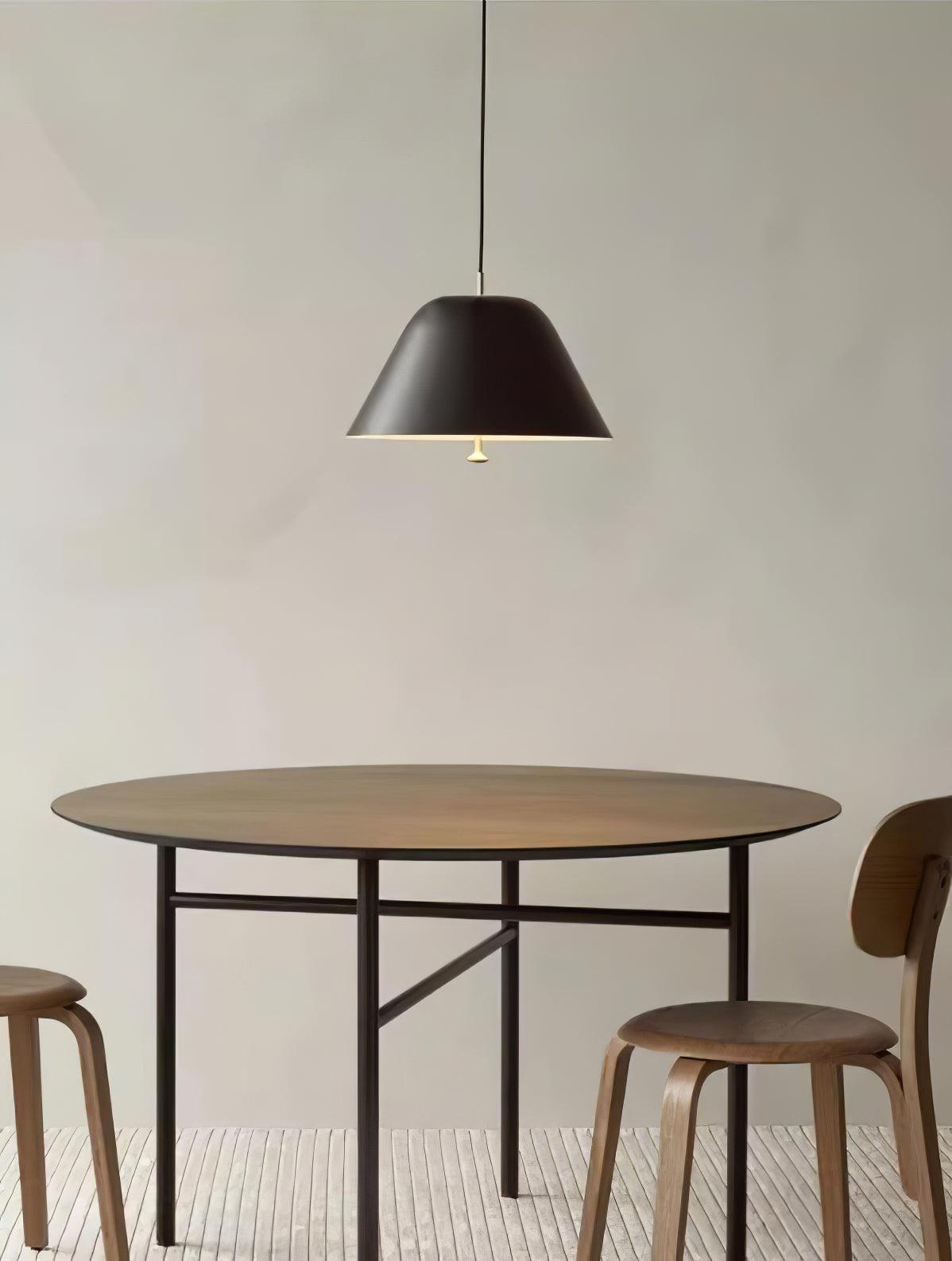 Evir Pendant Lamp Bell Glass Brass Minimalist