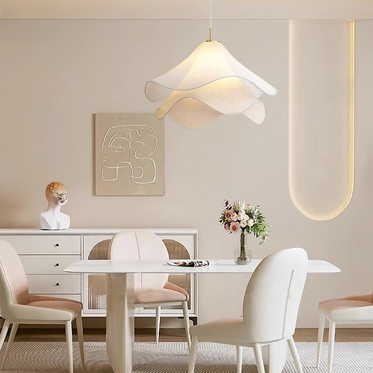 Evanel Fabric Artistic Pendant Light