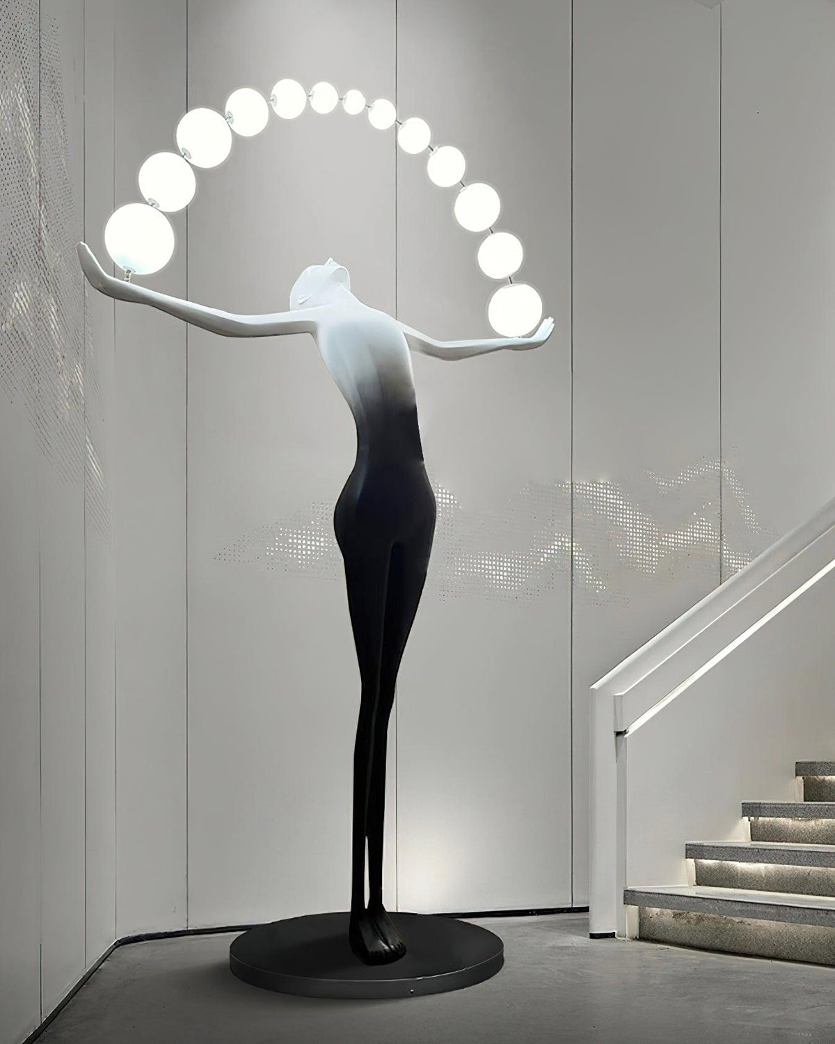 Luminara Gradient Sculptural Floor Lamp