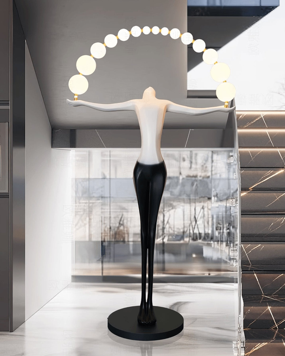 Luminara Gradient Sculptural Floor Lamp
