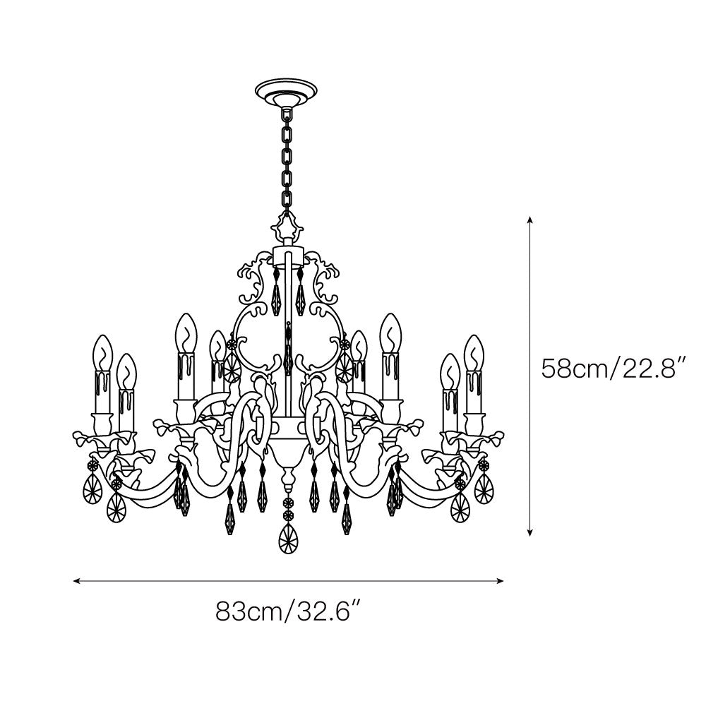 Olrinila Postmodern Luxury Brass Crystal Chandelier