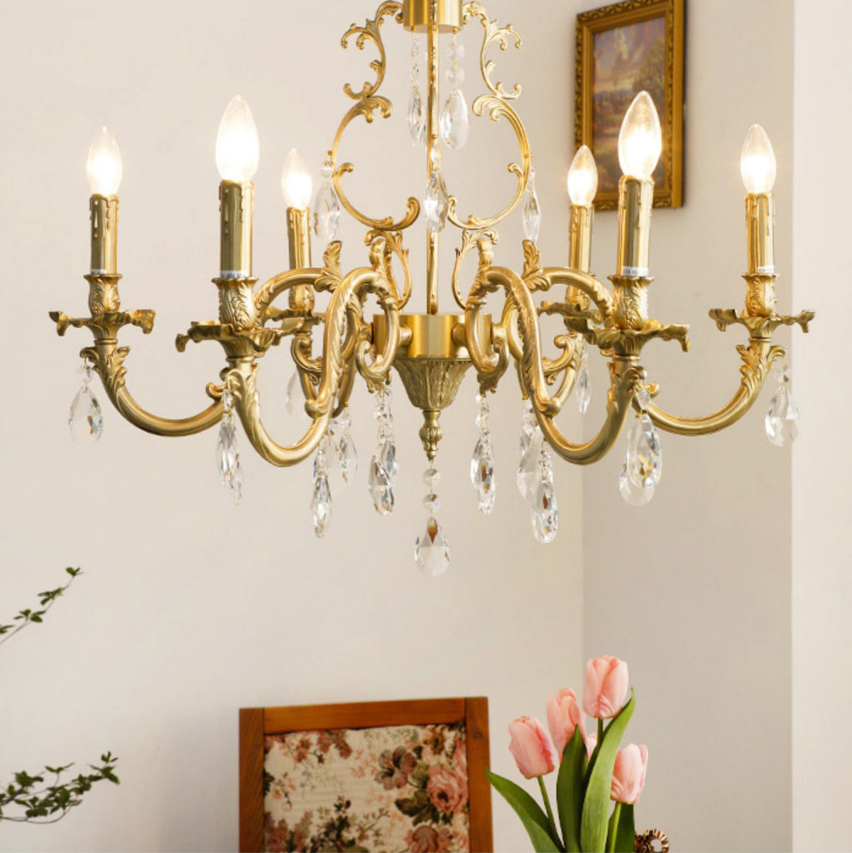 Olrinila Postmodern Luxury Brass Crystal Chandelier
