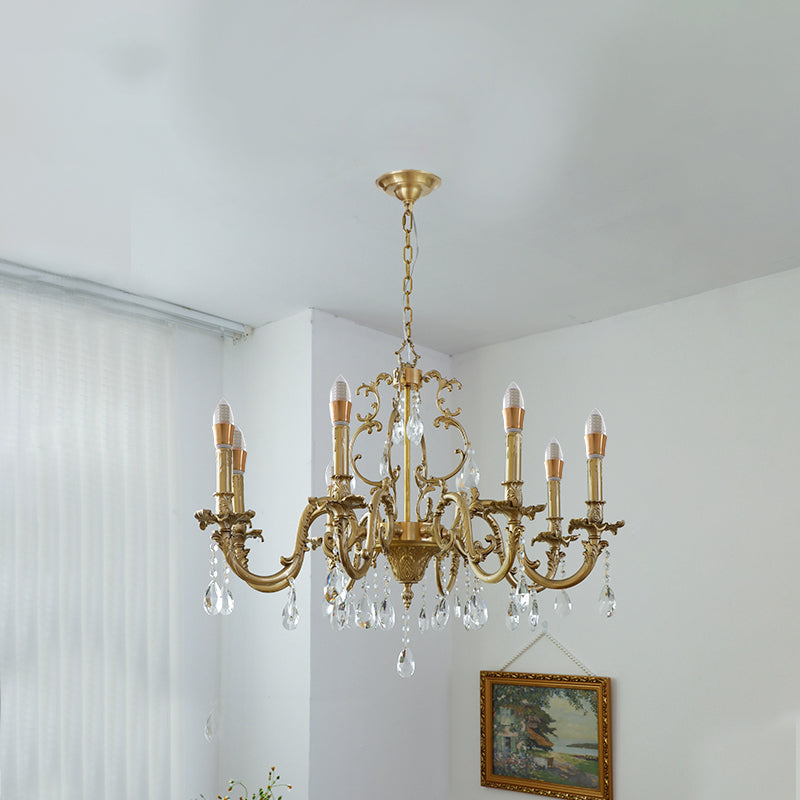 Olrinila Postmodern Luxury Brass Crystal Chandelier