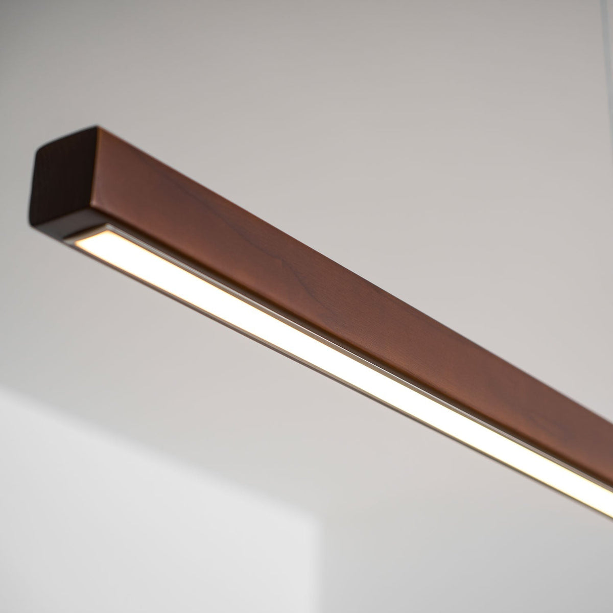 Weda Linear Wooden Pendant Light
